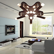 Modern Artistic Semi Flush Mount with 10 Lights