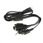 4-in-1 USB cable de carga para Nintendo DS Lite, NDS, Nintendo DSi, PSP y 3ds