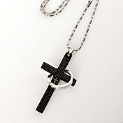 Cross and Ring Necklace