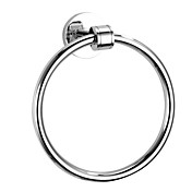 krom veggfeste runde håndkle ring
