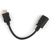 Micro USB Male to Mini USB Female Adapter Converter (9cm-Length)