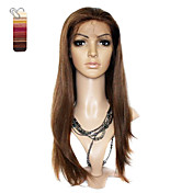Full Lace Long Silky Straight 100% India Reme Hair Wig Multiple Colors To Choose