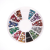 1200 Nagelschmuck, Strass & Glitter Spitzen, gemischtes Set