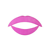 5 stk hot pink temporaty læbe tatovering mærkat