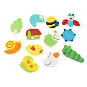 Cute Animals Shaped Cartoon Fridge Magnets (12-Pack)