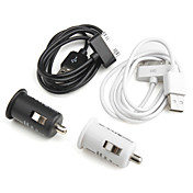 Autolader Met USB-Kabel Voor iPhone 4/4S/3G/3GS/iPod