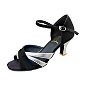 Customize Performance Dance Shoes Leatherette/ Velvet Upper Latin Shoes for Women