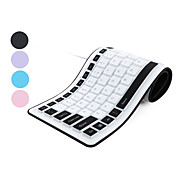 103 key flexibele qwerty usb-toetsenbord (waterdicht, diverse kleuren)