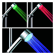2,8-inch 5-led douchekop (plastic, chroom afwerking)