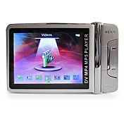 2,4 inch metalen behuizing mp4-speler met 1,3 mp camera (4gb, zilver)