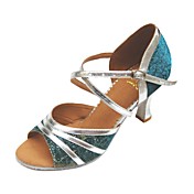 personnaliser les performances de danse chaussures similicuir / Paillette supérieure chaussures latines pour les femmes