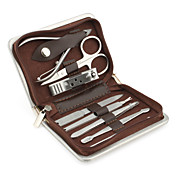 Kit manucure en acier inoxydable (parquet, 8 paquets)