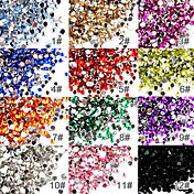 50er Set Acryl und Strass Nagel Dekoration