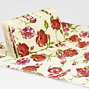 Leaves and Flowers Guest Towels (Set of 12 Packs)