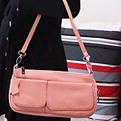 Pink Leather Convertible Bag