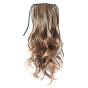 18 tommer laceup design syntetisk krøllet hestehale - 4 farver