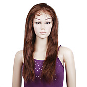 Lace Front With Adjustable Strap At Back Silky Straight 18 inch Indian Remy Lace Wig 26 Colors Available