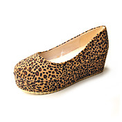 Suede Animal Print Closed Toe Platforms (More Colors)