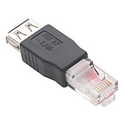 niquelado usb 2.0 uma fêmea RJ-45 macho conversor