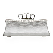 Faux Leather With Crystal/Rhinestone Clutch/Evening/Novelty Bag (More Colors)
