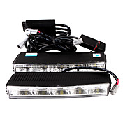 auto huomiovaloista (2 kpl, 10 led, valkoinen valo, vesitiivis)