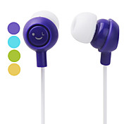 glad smiley stil in-ear hovedtelefoner (assorterede farver)