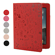 Estuche de Diseño de Niña Loca de Cuero PU para el iPad 2 - Colores Surtidos