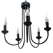 EXMOUTH - Lustre Cristal - 5 slots à ampoule