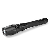 sa-T68 fokus justerbar zoom 5-mode cree xm-l t6 ledet lommelykt med klipp (1200lm, 2x18650)