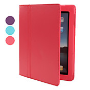 beschermende PU lederen tas en statief voor iPad 2 (verschillende kleuren)
