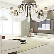 chic designet loftslampe med 8 lys