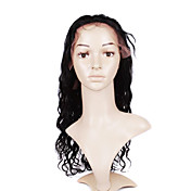 Glue-Less Hand-tied Lace Front Body Curly 18 Inch Indian Remy Hair Wig