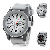 Men's Silicone Analog Quartz Wrist Watch (Assorted Colors)