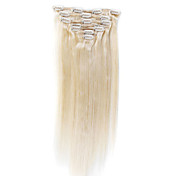 100% Indian Remy Hair 18 Inch 7Pcs Silky Straight Clip In Hair Extensions 26 Colors Available