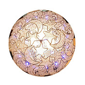LED Flush Mount with 4 Lights in Star-Moon Feature