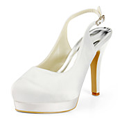 Satin Stiletto Heel Slingbacks / Pumps With Buckle Wedding Shoes (More Colors Available)