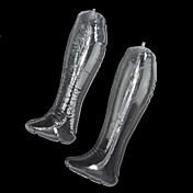 transparente de las botas inflables apoya