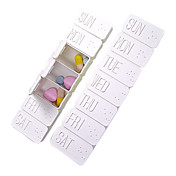 portable jolie boîte médecine hebdomadaire