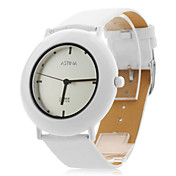 unisex pu analoge Quarz-Armbanduhr (weiß)