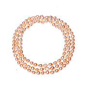 encantadoras damas perlas de agua dulce de los lujosos collares más colores disponibles (66 cm)