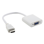 V1.3 HDMI Male to VGA Female Connection Adapter Cable (20 cm)