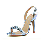 Elegant Leatherette With Rhinestone Sandals (More Colors)