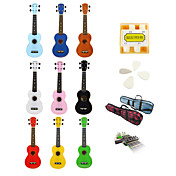 Yadars - Soprano Ukulele with Gig Bag/Pitch Pipe/Picks/Capo (Multi-color)