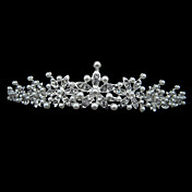 legering med rhinestone og perle blomst brude tiara