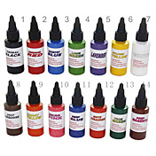 haute qualité 14 encre de tatouage de couleur mis 14 * 30 ml