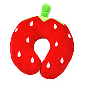 fragola modello di peluche a forma di u cuscino