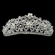 legering med rhinestone og perle dans sommerfugl brude tiara