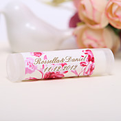 Personlized Lip Balm Tube Favors - Rose (Set of 12)