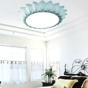 Ceiling Light in Flower Shaped Shade Blue