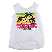 Tropical Palm Tree Style Cotton Shirt for Dogs (White, Multiple Sizes Available)